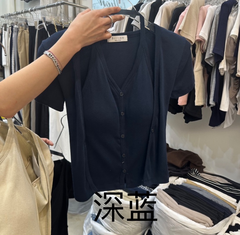 BILLION-L韓國代購女裝新品真品時尚休閑職業熱賣25春夏針織衫BILLION-L針織衫圖色4