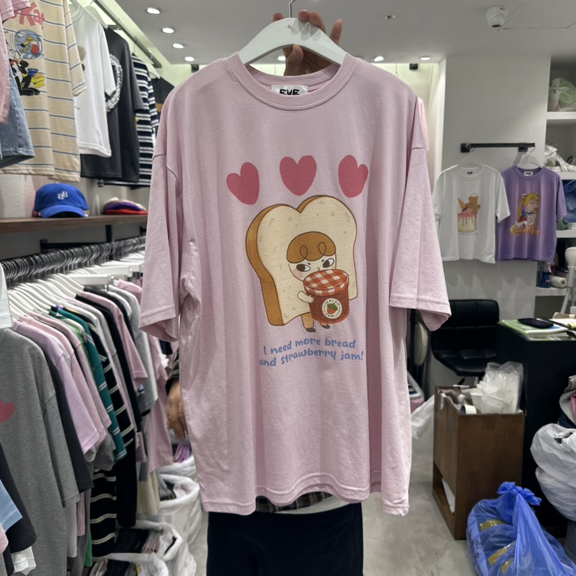 EVE東大門代購女士新品真品熱賣推薦休閑時尚人氣職業25春夏T恤EVET恤圖色2