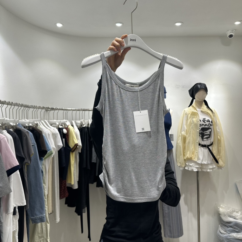 INNI東大門代購女士新品休閑時尚職業熱賣人氣真品吊帶背心inni吊帶/背心