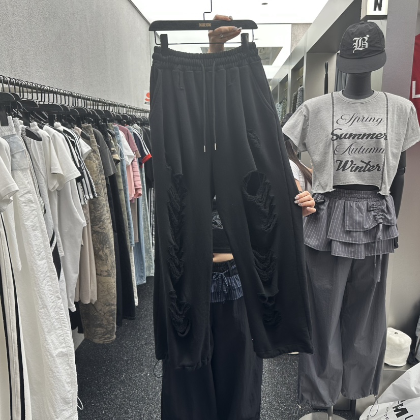 NUEUN東大門代購女裝新款休閑熱賣時尚人氣職業真品25春夏休閑褲NUEUN/SEEOT休閑褲圖色2