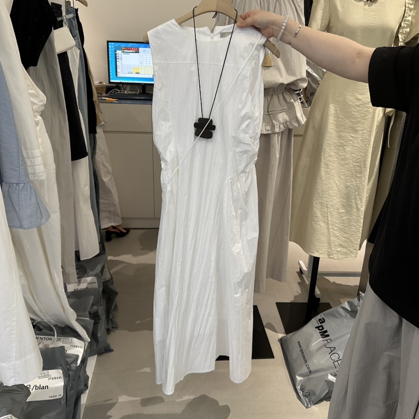 MENTOR韓國代購女裝新品25春夏真品熱賣人氣時尚連衣裙含小包MENTOR連衣裙