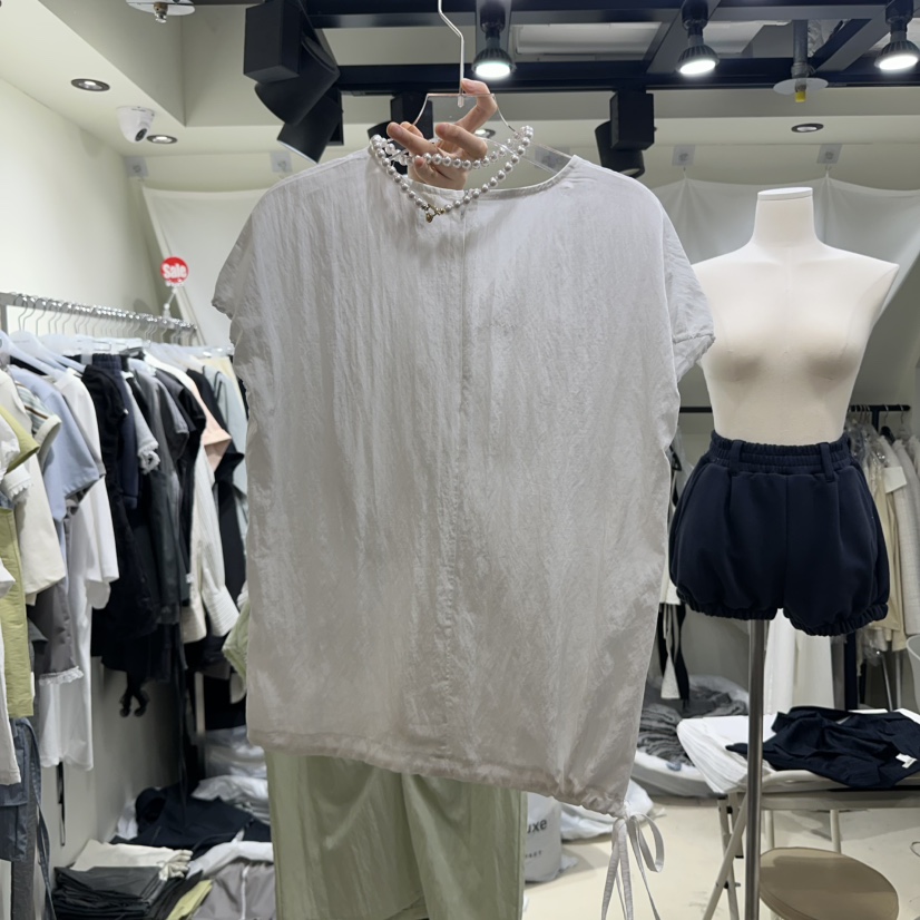 OWNS東大門實拍女士新品25春夏休閑熱賣真品時尚襯衫蕾絲衫OWNS襯衫/蕾絲衫