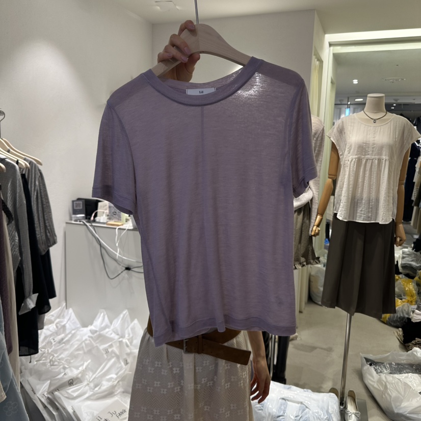 LIL韓國代購女裝新品真品職業25春夏推薦時尚休閑人氣熱賣T恤LILT恤圖色2
