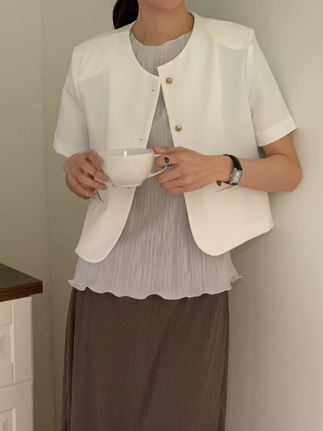 LENEUF韓國代購女裝新品真品25春夏推薦職業時尚熱賣人氣T恤LENEUFT恤