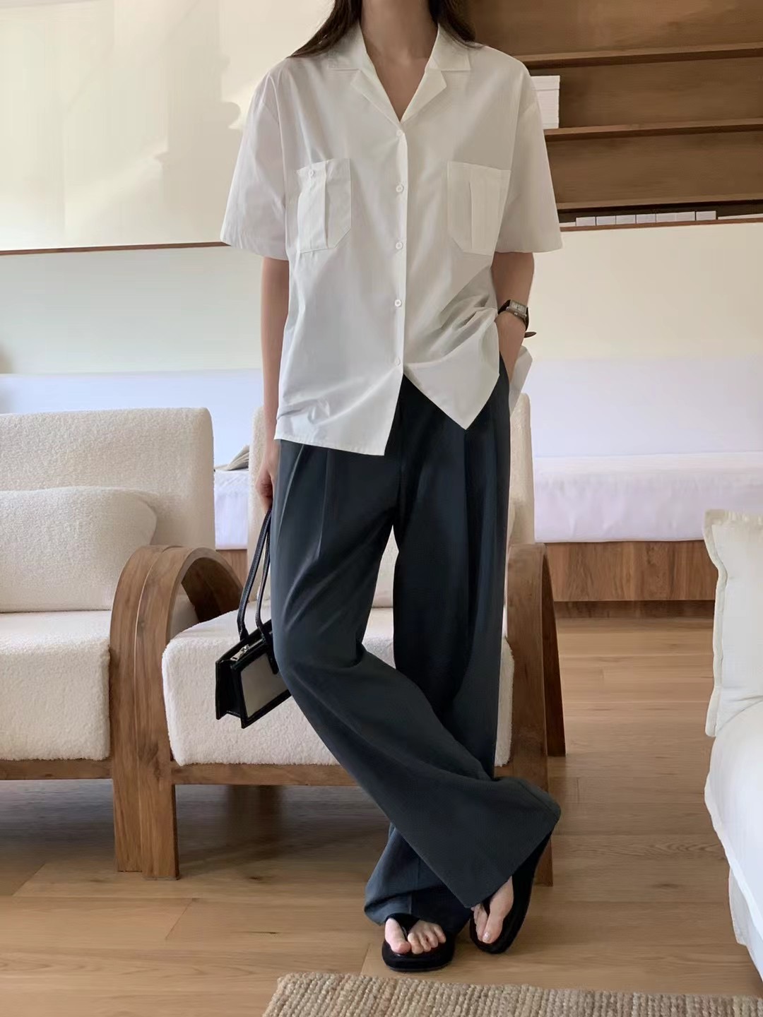 LENEUF東大門實拍女裝新款時尚25春夏推薦真品休閑襯衫蕾絲衫LENEUF襯衫/蕾絲衫