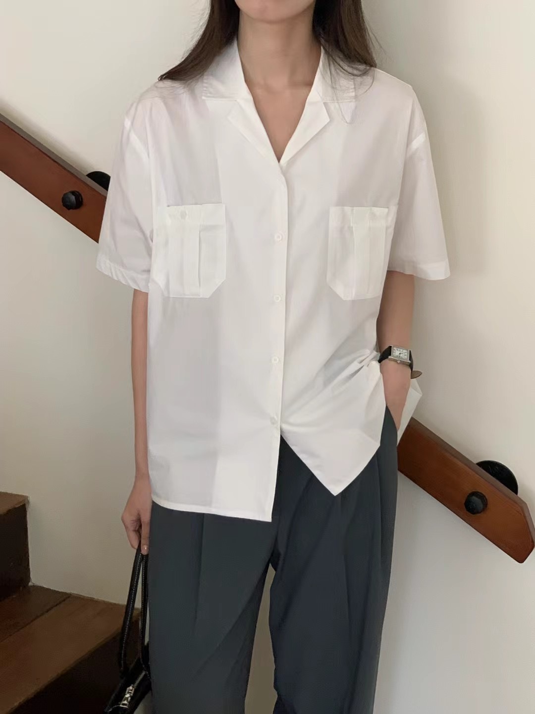 LENEUF東大門實拍女裝新款時尚25春夏推薦真品休閑襯衫蕾絲衫LENEUF襯衫/蕾絲衫