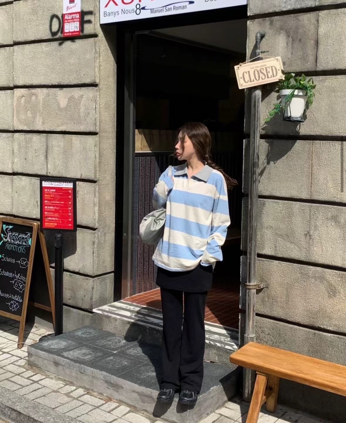 LENEUF東大門代購女士新款人氣時尚休閑真品熱賣25春夏長袖T恤LENEUF長袖T恤