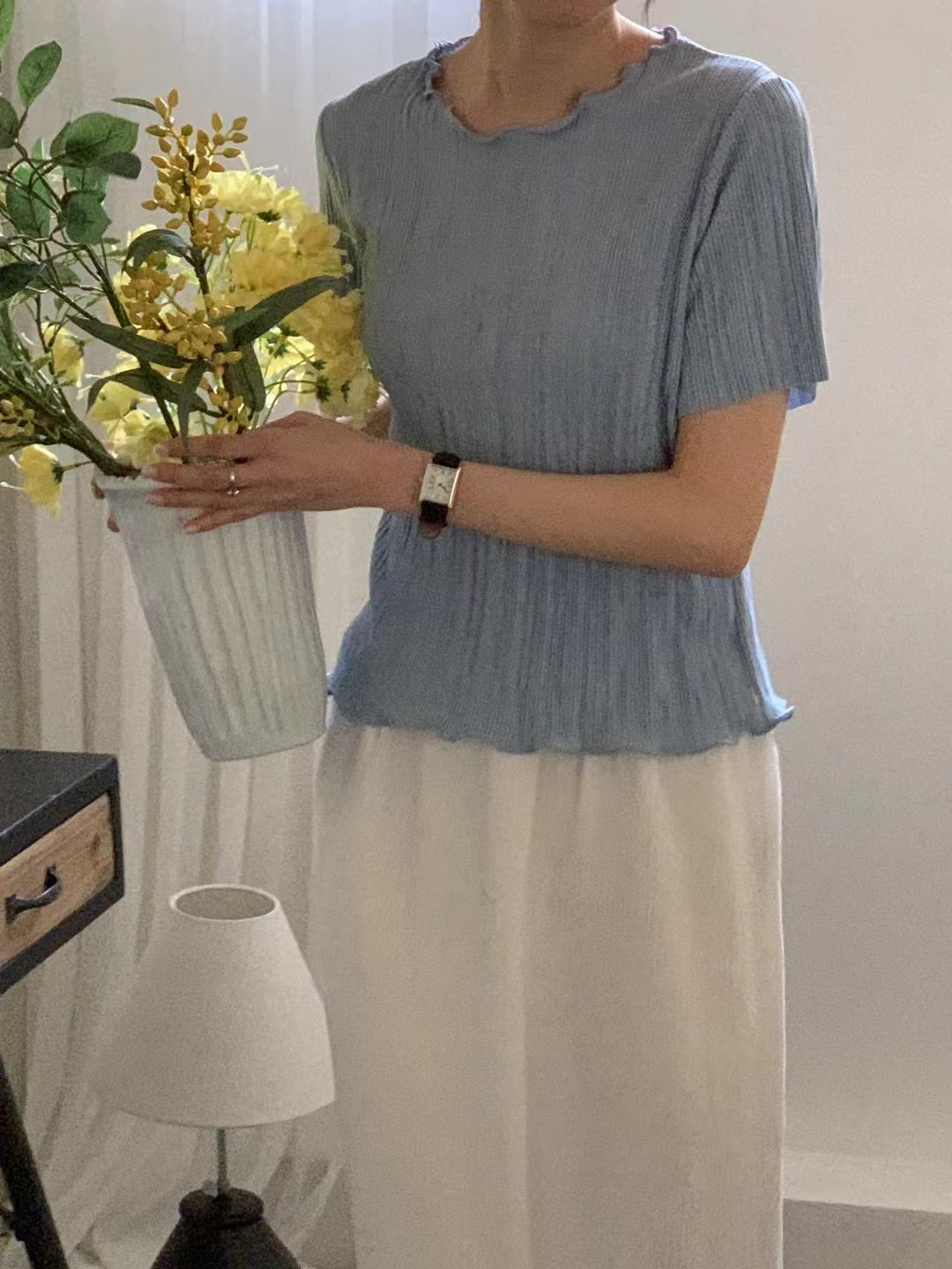 LENEUF韓國代購女士新款真品25春夏人氣職業推薦襯衫蕾絲衫LENEUF襯衫/蕾絲衫