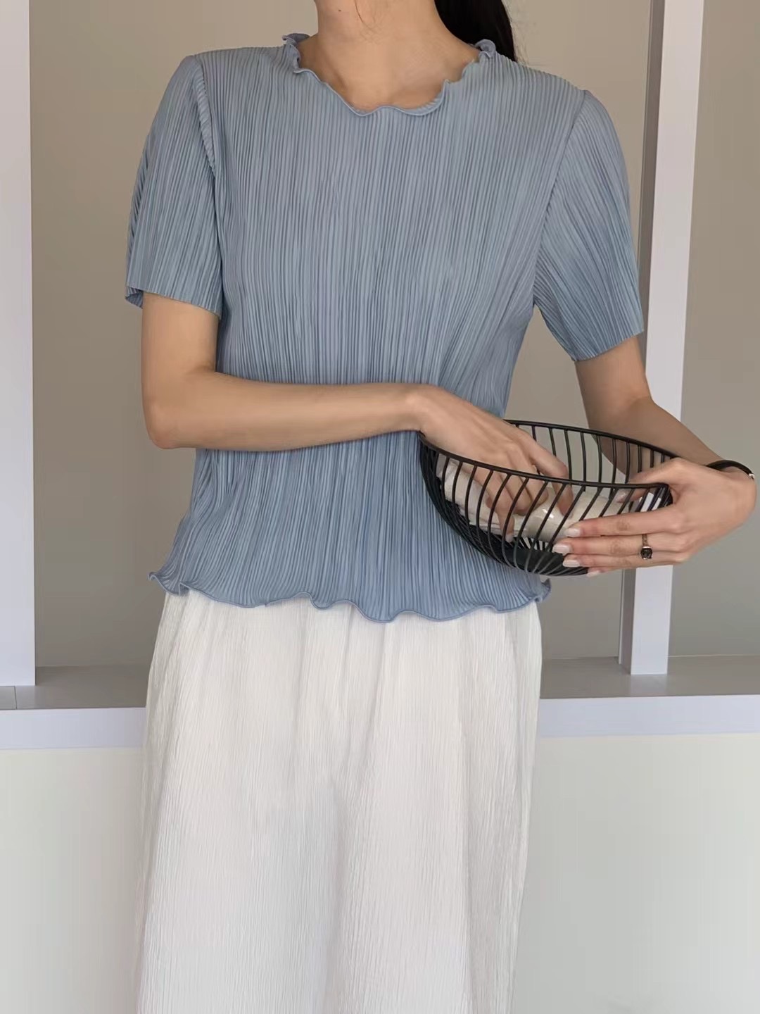 LENEUF韓國代購女士新款真品25春夏人氣職業推薦襯衫蕾絲衫LENEUF襯衫/蕾絲衫