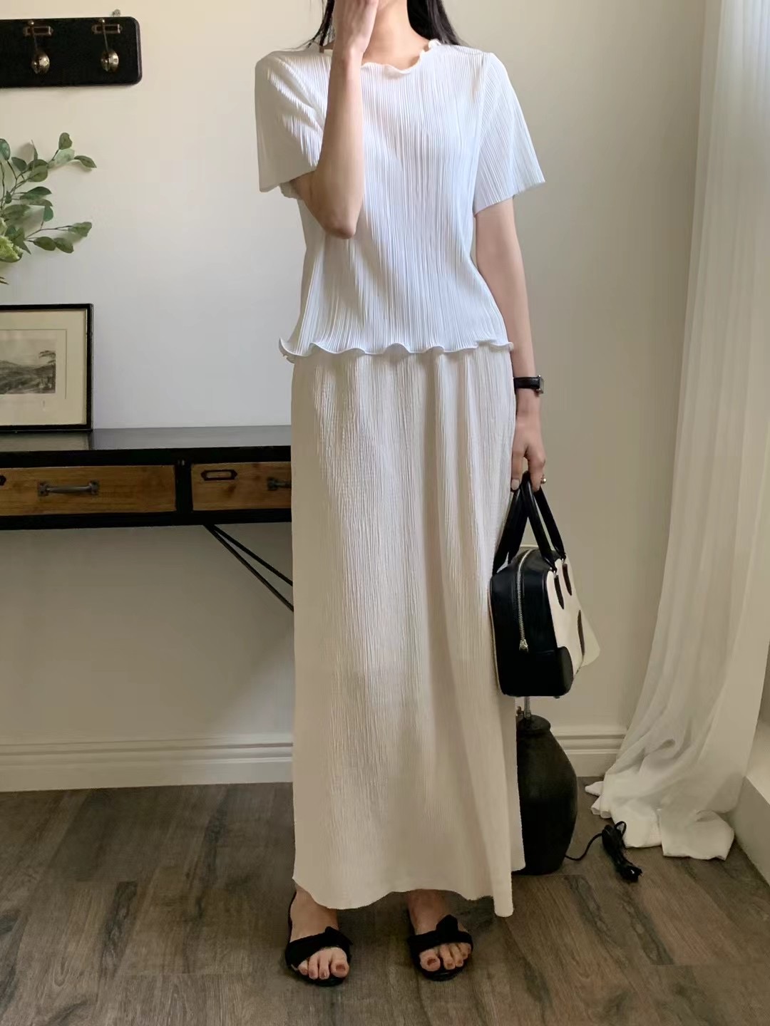 LENEUF韓國代購女士新款真品25春夏人氣職業推薦襯衫蕾絲衫LENEUF襯衫/蕾絲衫圖色3