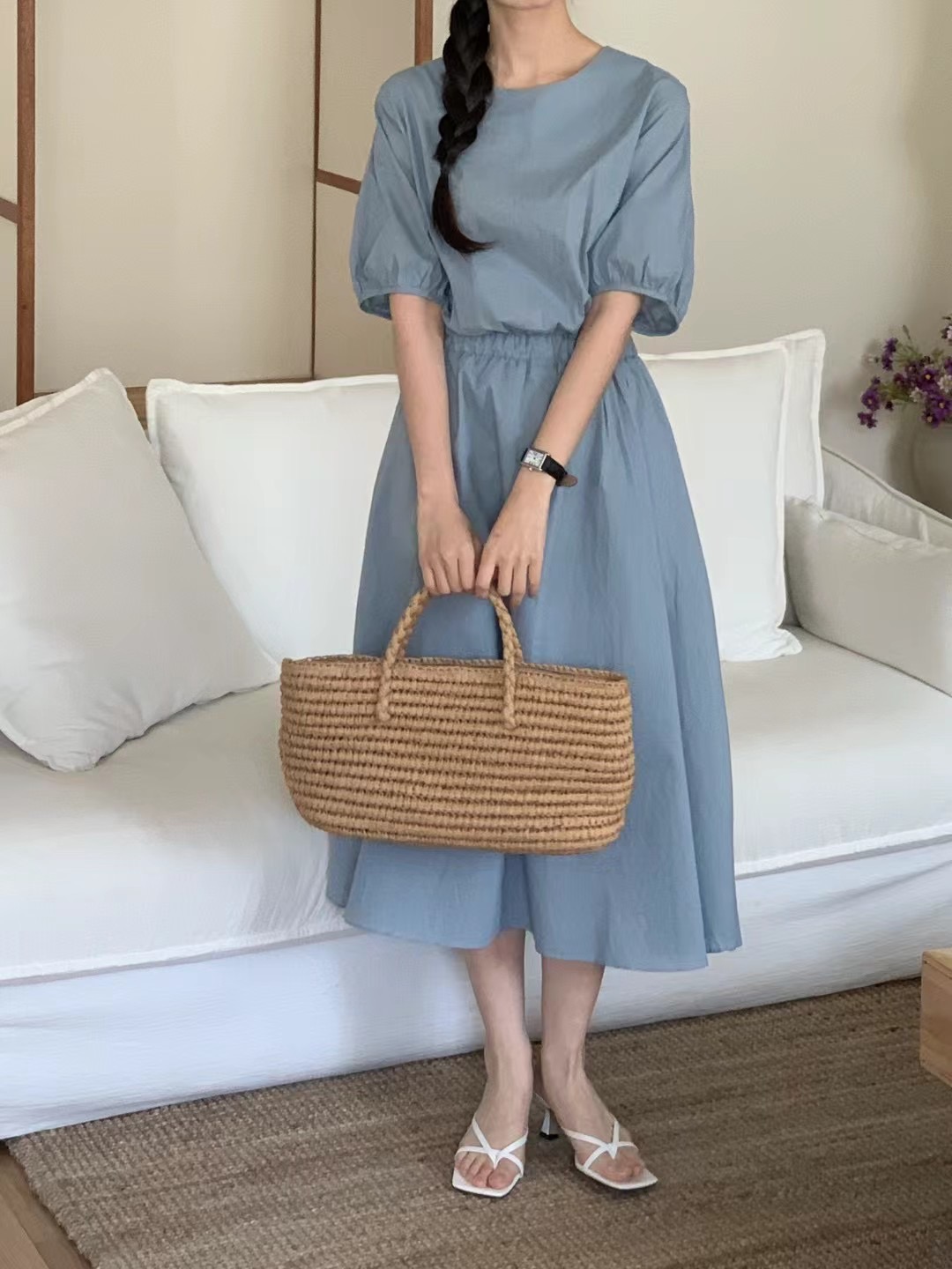 LENEUF東大門實拍女裝新款25春夏熱賣職業真品人氣休閑連衣裙LENEUF連衣裙圖色2