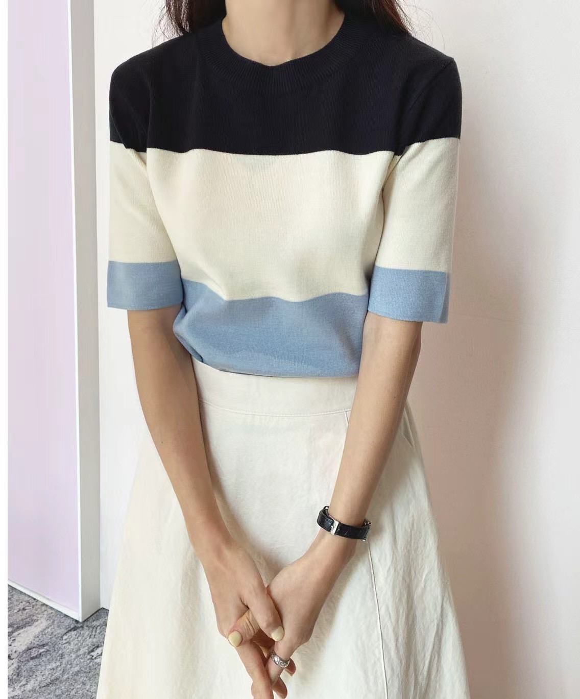 LENEUF韓國直郵女裝新品熱賣推薦時尚休閑真品25春夏針織衫LENEUF針織衫