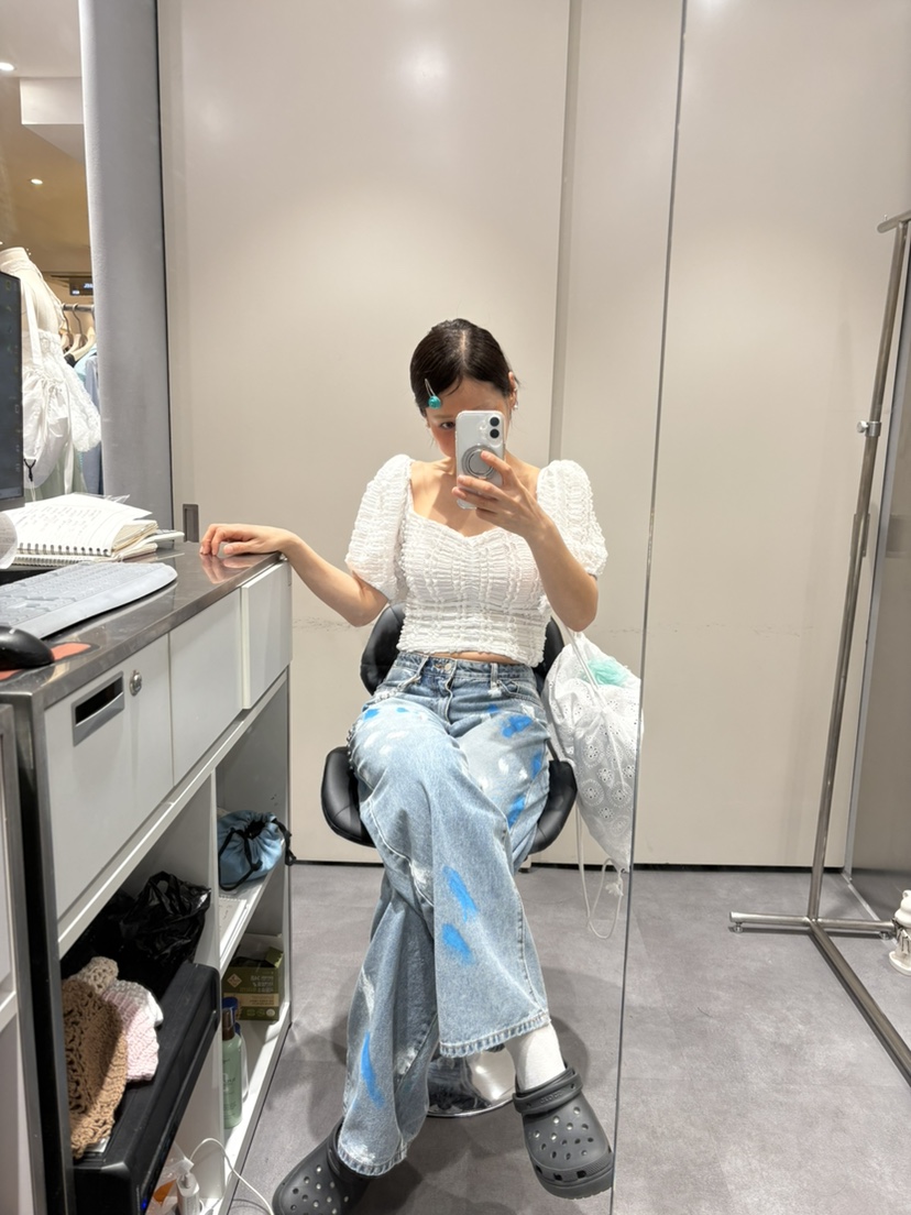 PLATFORM-L韓國㊣直郵東大門代購女裝新款熱賣25春夏襯衫蕾絲衫PLATFORM襯衫/蕾絲衫
