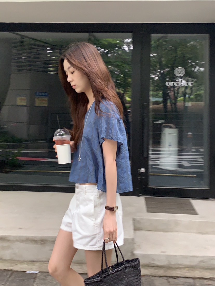 BAKING POWDER韓國直郵女裝新品休閑時尚人氣真品襯衫蕾絲衫BAKING POWDER襯衫/蕾絲衫