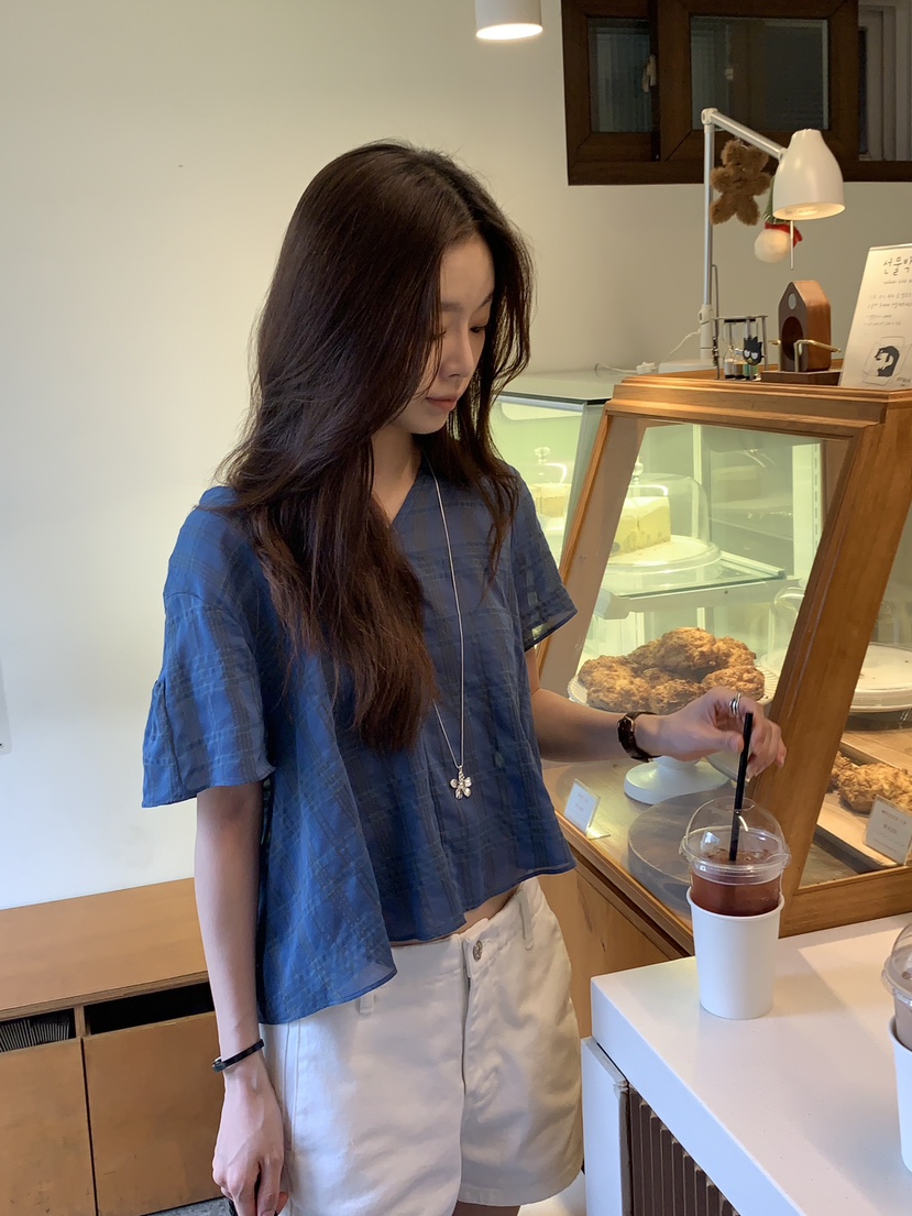 BAKING POWDER韓國直郵女裝新品休閑時尚人氣真品襯衫蕾絲衫BAKING POWDER襯衫/蕾絲衫