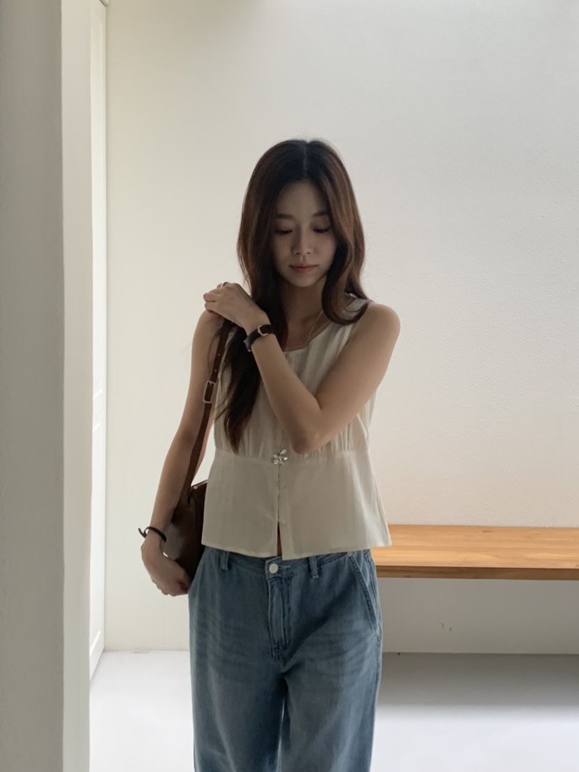 BAKING POWDER韓國代購女士新品時尚人氣推薦休閑吊帶背心BAKING POWDER吊帶/背心