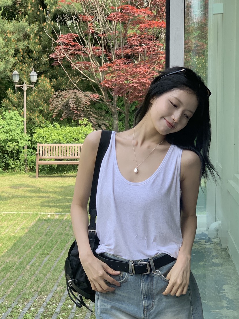 LOGARDEN東大門實拍女裝新款人氣熱賣休閑真品吊帶背心亞麻布LO GARDEN吊帶/背心