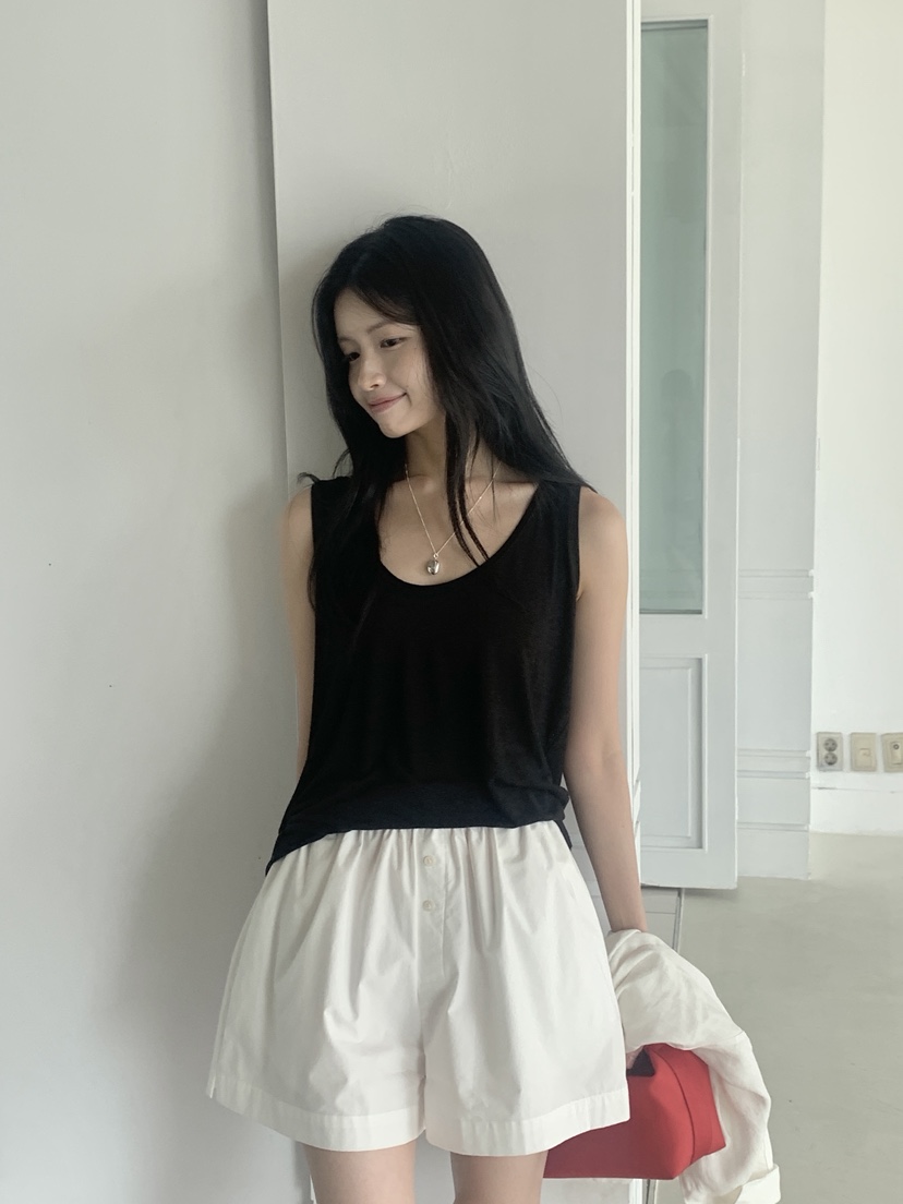 LOGARDEN東大門實拍女裝新款人氣熱賣休閑真品吊帶背心亞麻布LO GARDEN吊帶/背心