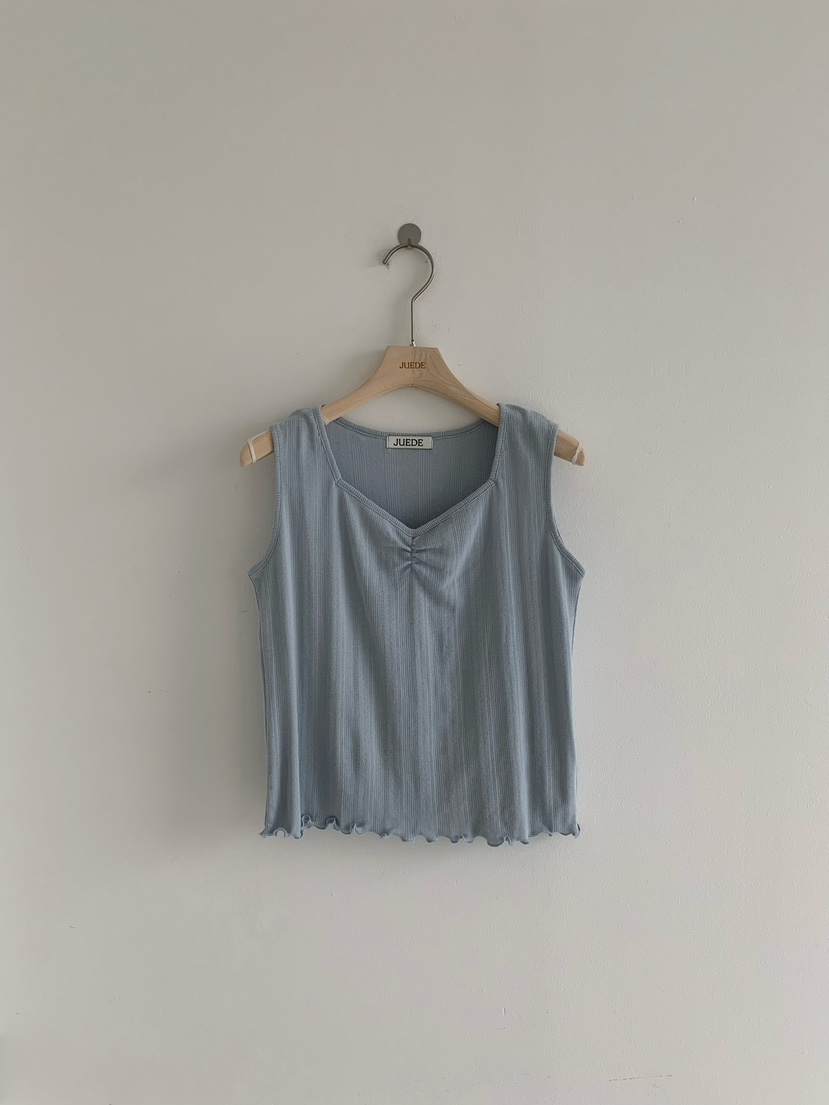 JUEDE(此品牌容易投訴)東大門實拍女裝新品人氣25春夏吊帶背心JUEDE吊帶/背心圖色2