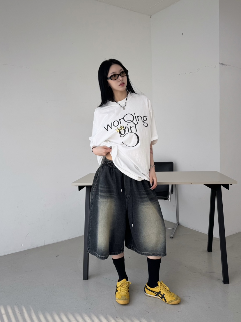 SEEOT韓國代購女士新品推薦時尚真品人氣職業熱賣休閑短褲口袋GGD短褲