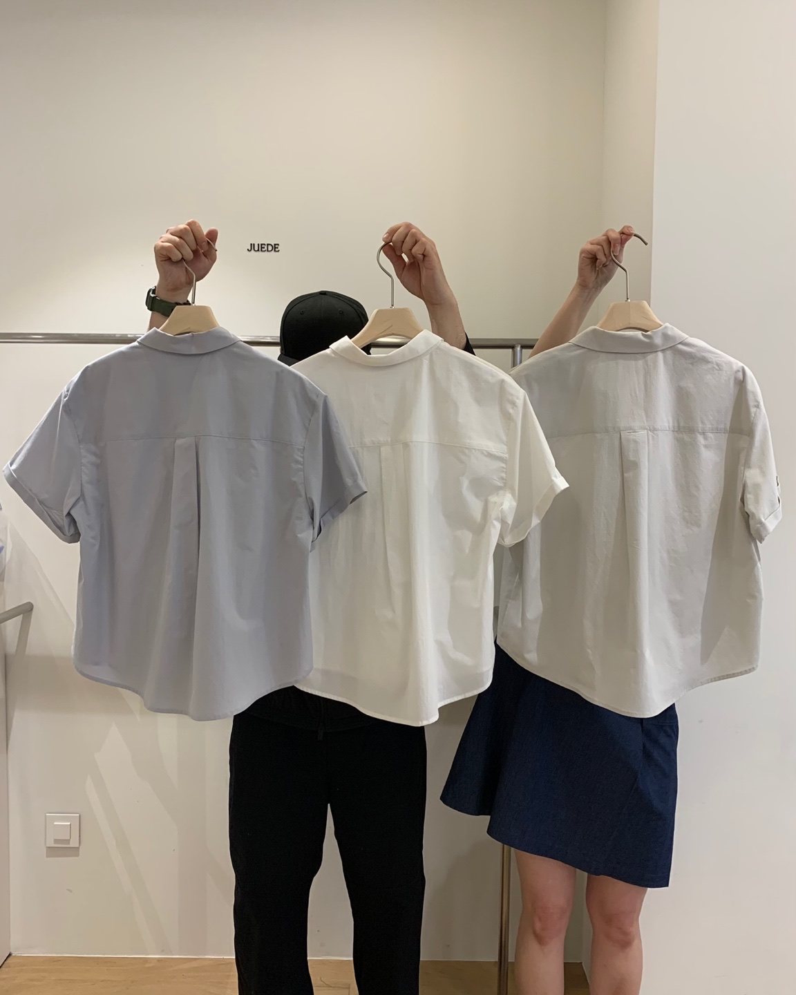 JUEDE(此品牌容易投訴)韓國直郵女裝新款休閑推薦襯衫蕾絲衫JUEDE襯衫/蕾絲衫