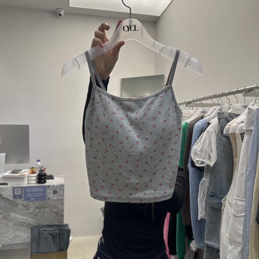 EYEL韓國代購女士新款休閑時尚人氣25春夏職業推薦吊帶背心EYEL吊帶/背心圖色2