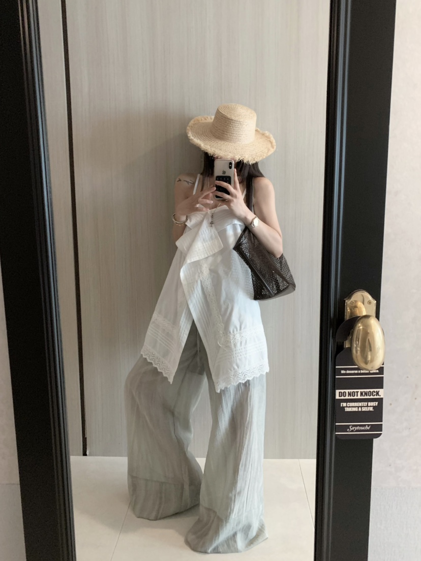 VIRKIN韓國代購女裝新品時尚休閑職業熱賣人氣推薦25春夏休閑褲VIRKIN休閑褲