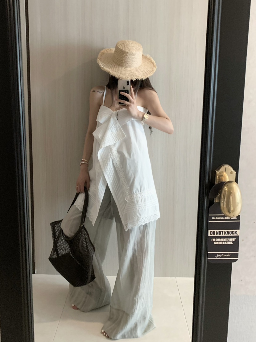 VIRKIN韓國代購女裝新品時尚休閑職業熱賣人氣推薦25春夏休閑褲VIRKIN休閑褲