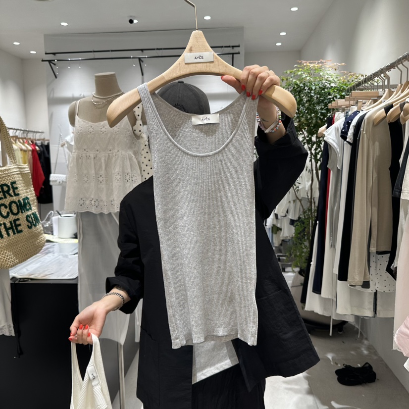 AYCE韓國代購女士新款職業熱賣休閑推薦真品人氣25春夏吊帶背心101SHOWROOM/AYCE吊帶/背心圖色2