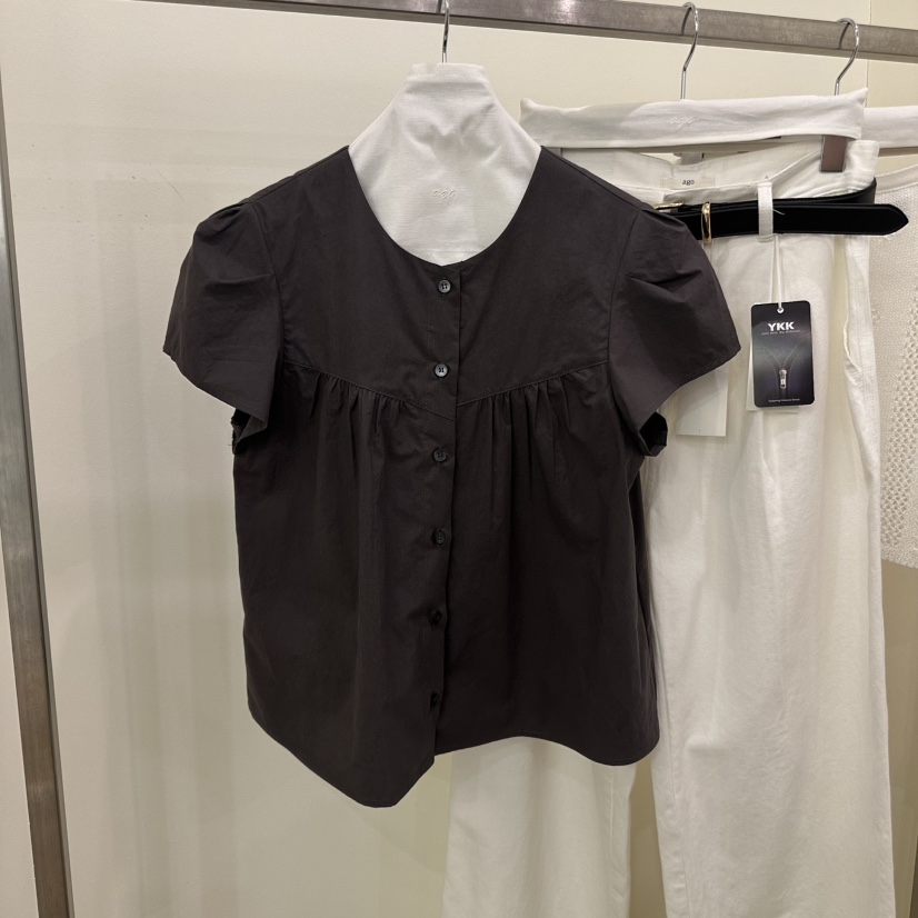 AGO韓國直郵女裝新品職業熱賣人氣休閑真品推薦25春夏襯衫蕾絲衫AGO襯衫/蕾絲衫圖色2