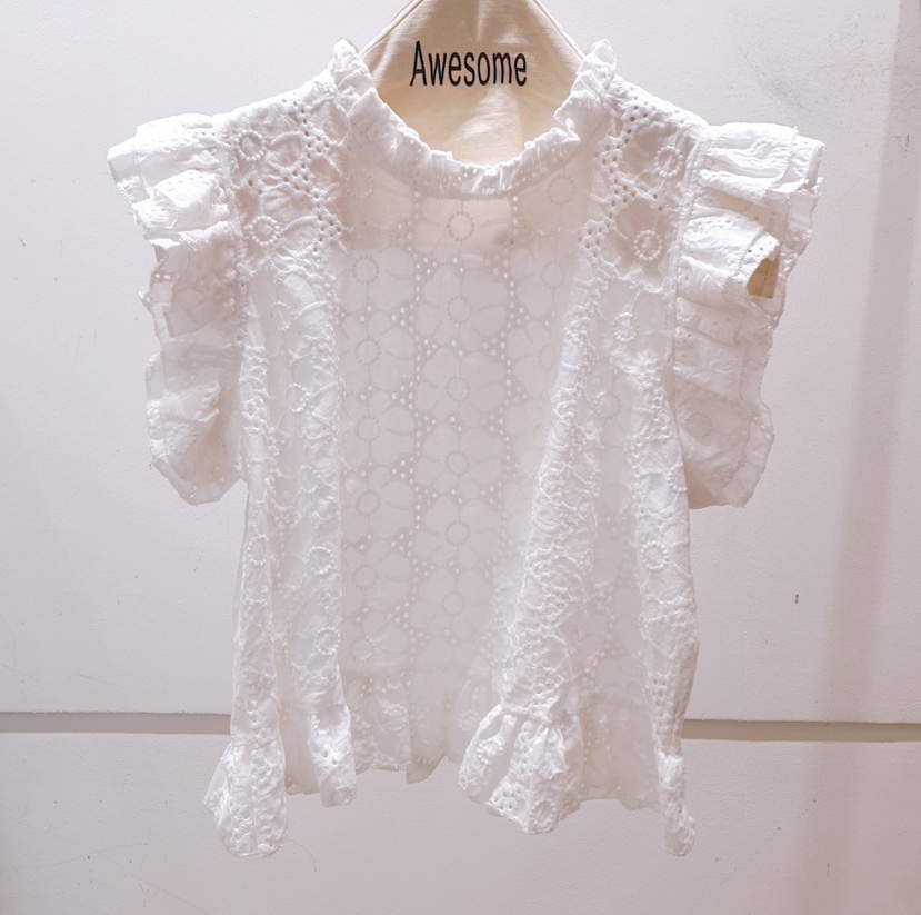AWESOME-P韓國代購女士新款真品職業推薦熱賣25春夏襯衫蕾絲衫AWESOME-P襯衫/蕾絲衫