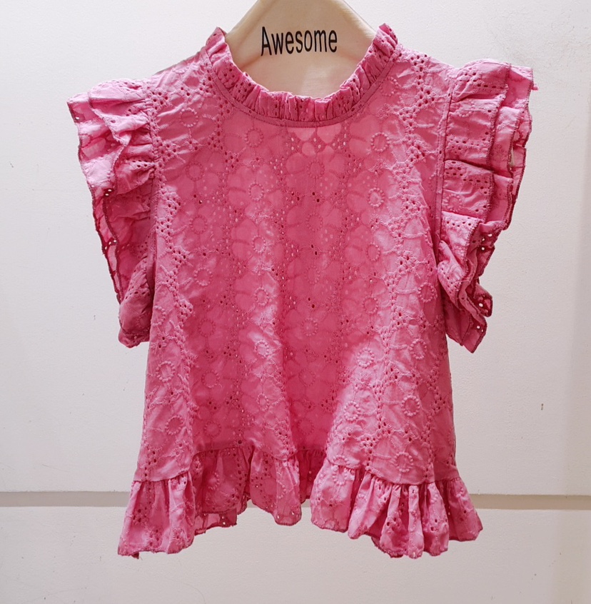 AWESOME-P韓國代購女士新款真品職業推薦熱賣25春夏襯衫蕾絲衫AWESOME-P襯衫/蕾絲衫圖色2