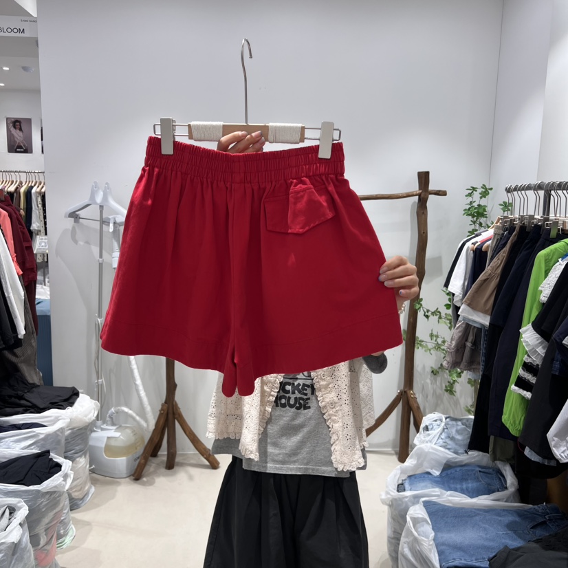 BLOOM韓國直郵女裝新品職業人氣時尚25春夏熱賣真品短褲口袋BLOOM-S短褲