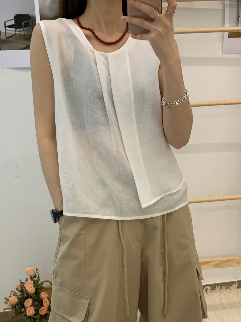 RIVER RAIN東大門直郵女裝新品推薦職業25春夏休閑吊帶背心RIVER RAIN吊帶/背心