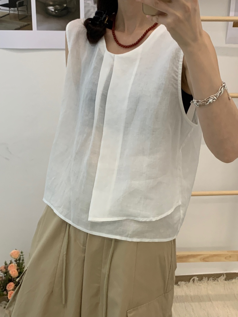 RIVER RAIN東大門直郵女裝新品推薦職業25春夏休閑吊帶背心RIVER RAIN吊帶/背心