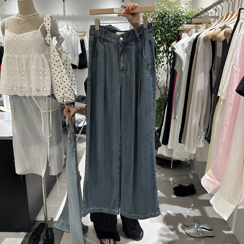 AYCE東大門實拍女士新款人氣職業推薦25春夏熱賣休閑牛仔褲101SHOWROOM/AYCE牛仔褲圖色3
