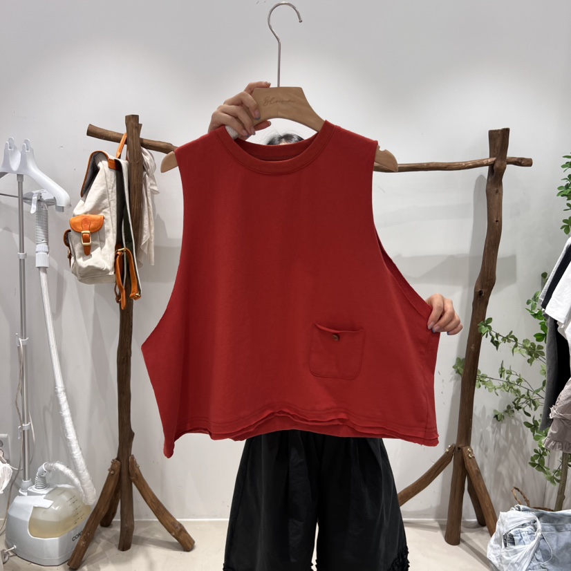 BLOOM東大門代購女士新品真品25春夏熱賣人氣休閑吊帶背心口袋BLOOM-S吊帶/背心