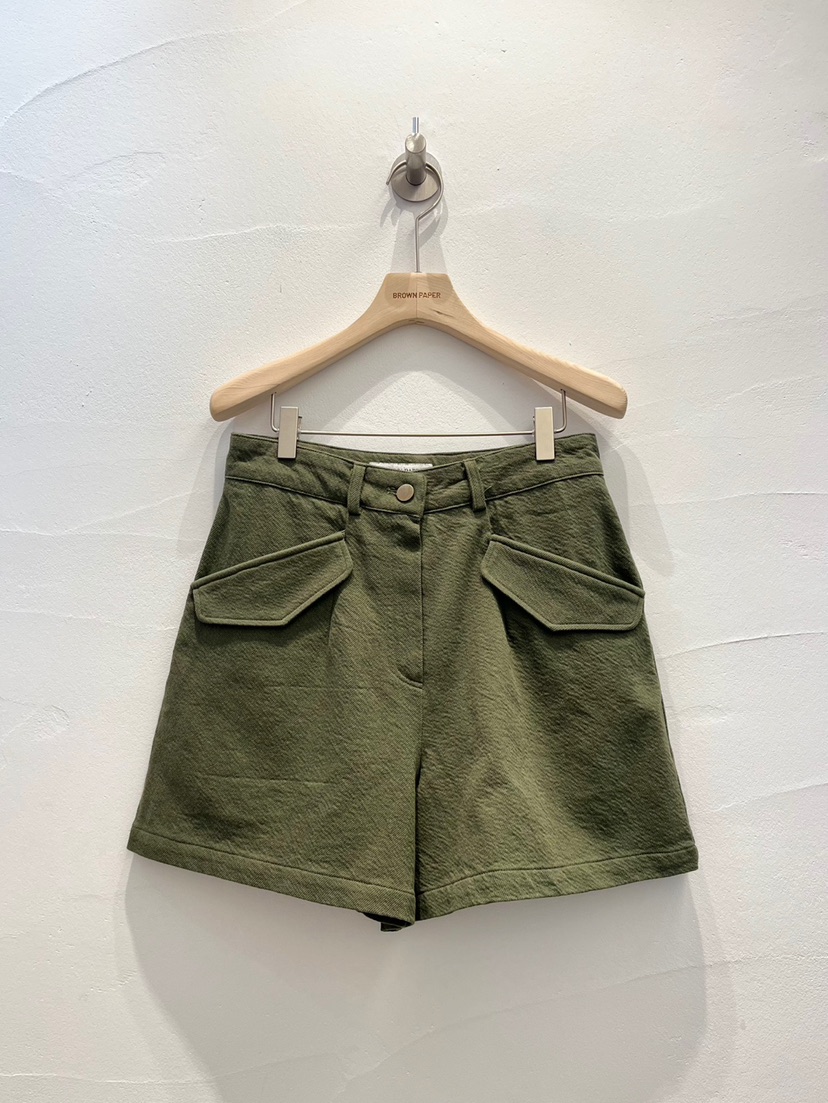 BROWN PAPER-S東大門代購女裝新品25春夏真品短褲復古破洞BROWN PAPER短褲圖色4