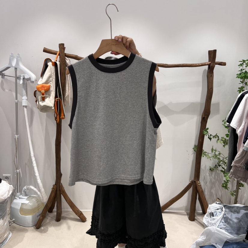 BLOOM韓國直郵女士新款時尚職業推薦人氣休閑真品25春夏吊帶背心BLOOM-S吊帶/背心圖色1