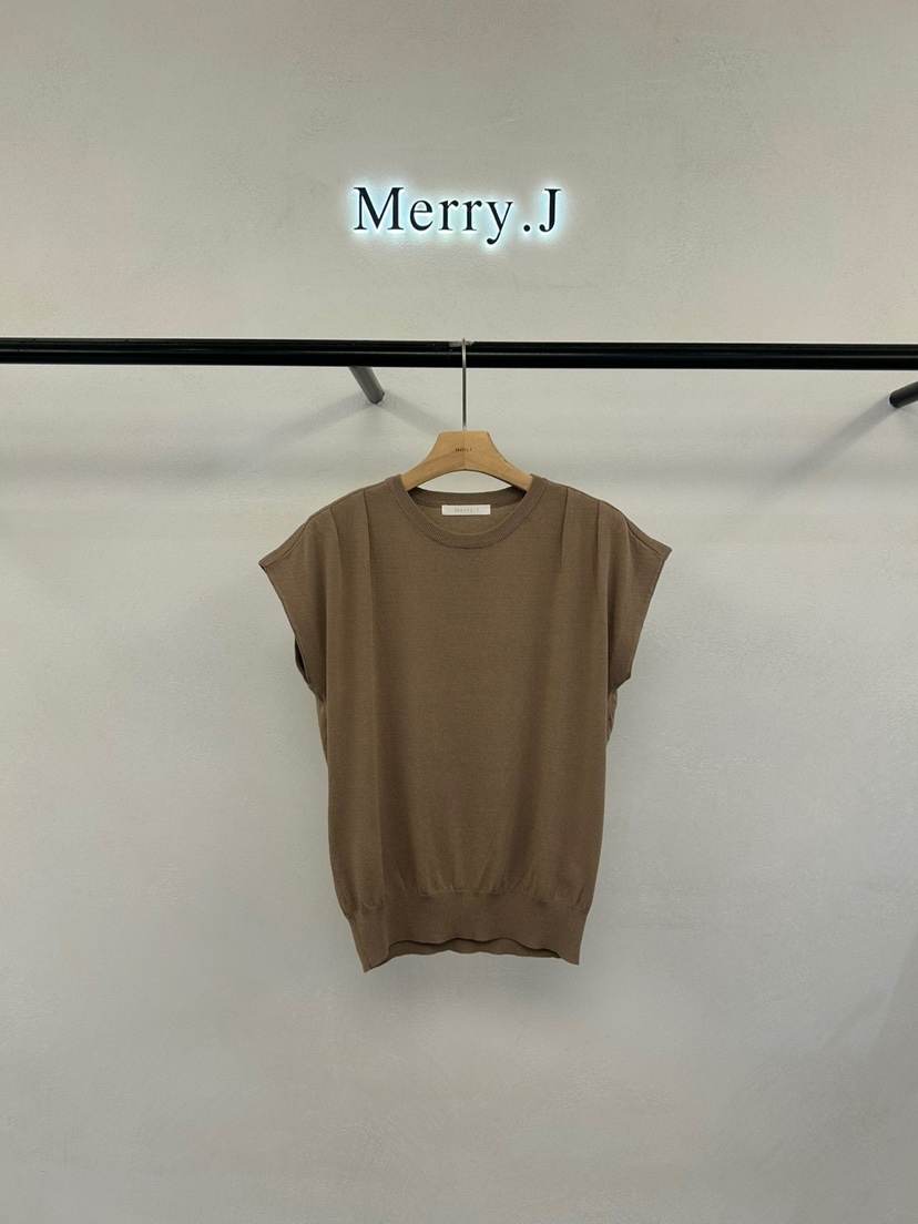 MERRY-J韓國代購女裝新款25春夏休閑真品職業推薦人氣針織衫MERRY-J針織衫圖色2