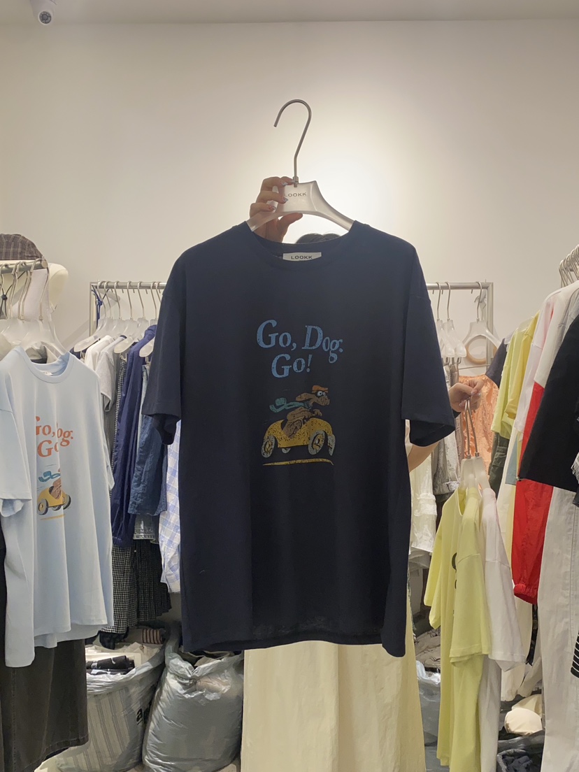 LOOKK東大門直郵女裝新品25春夏休閑熱賣真品人氣職業推薦T恤LOOKKT恤圖色4