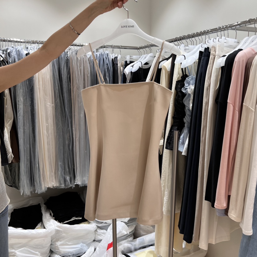LOVE SOME東大門實拍女士新品真品休閑熱賣25春夏吊帶背心LOVE SOME吊帶/背心