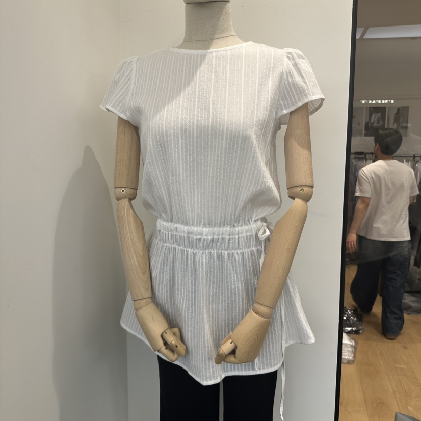aube nunt韓國代購女裝新品人氣25春夏職業時尚襯衫蕾絲衫aube nunt襯衫/蕾絲衫圖色1