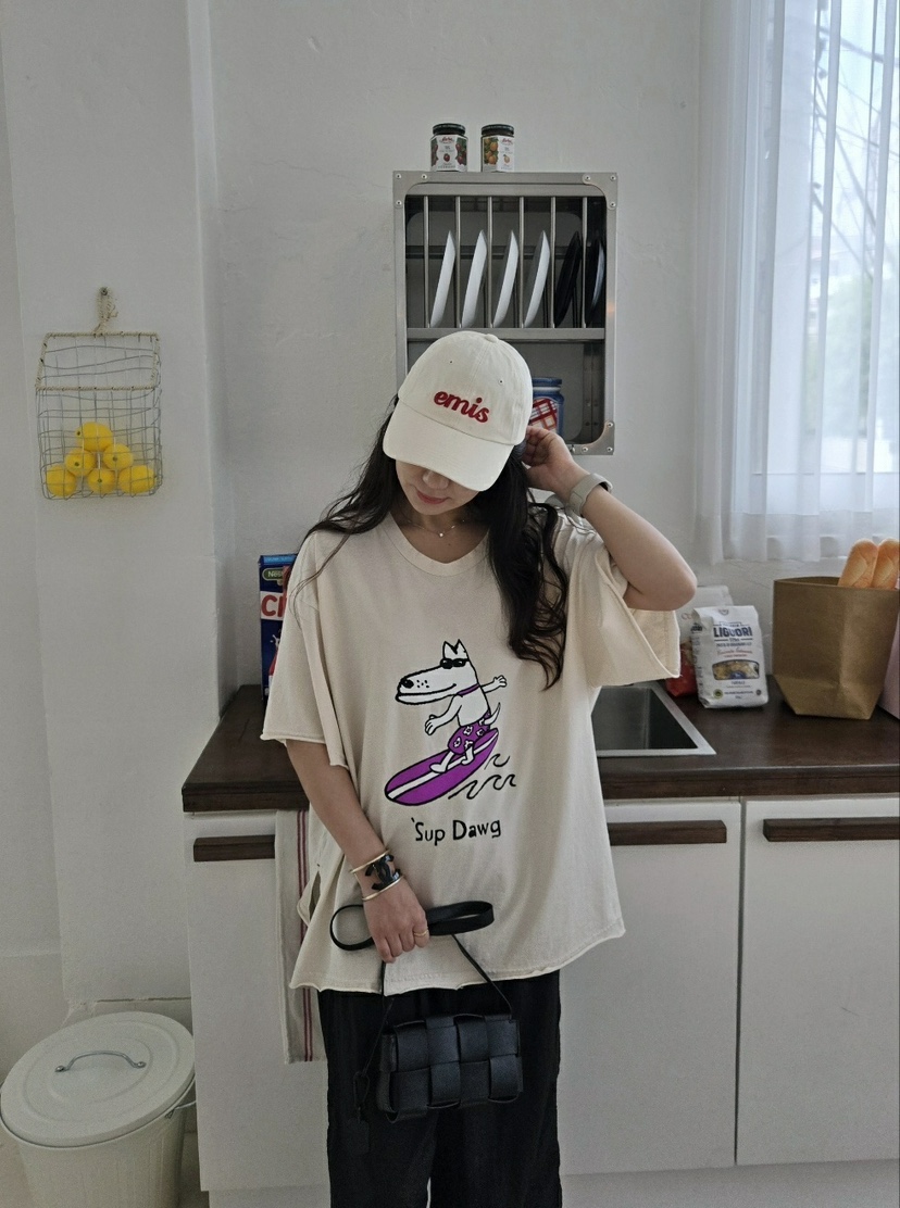 YESFREE東大門實拍女士新款25春夏熱賣真品休閑人氣時尚T恤YESFREET恤
