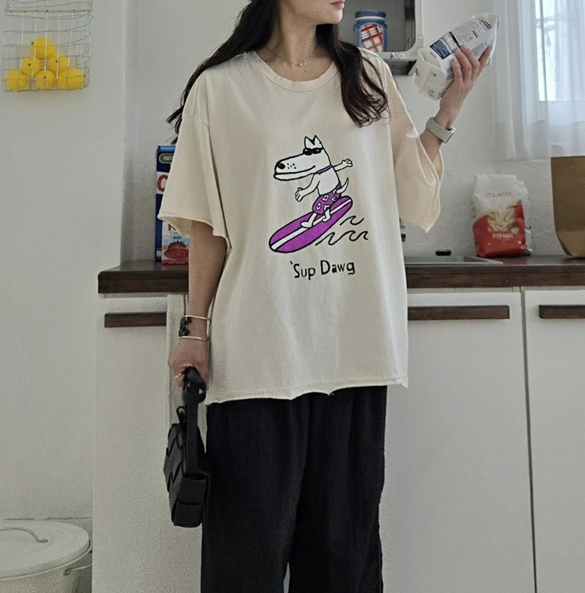 YESFREE東大門實拍女士新款25春夏熱賣真品休閑人氣時尚T恤YESFREET恤