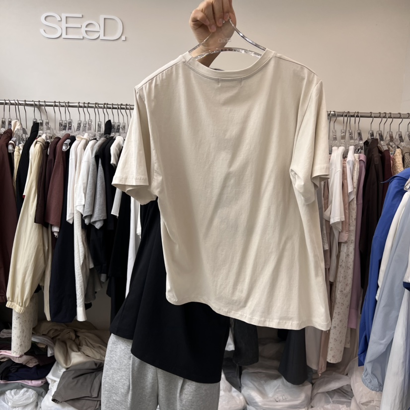 LEESEED-A東大門代購女裝新款職業25春夏推薦真品休閑熱賣T恤SEeD/LEESEEDT恤