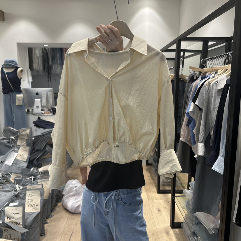 BRUNI/RICOTTA韓國代購女士新品真品時尚推薦人氣襯衫蕾絲衫BRUNI/RICOTTA襯衫/蕾絲衫圖色4