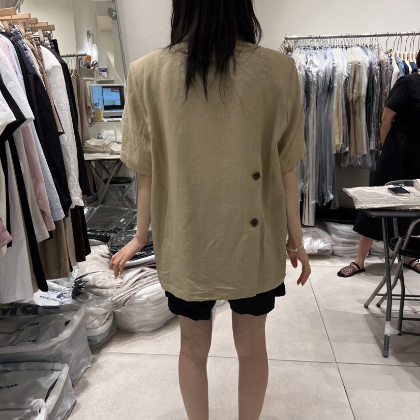 NAVYBURST東大門直郵女裝新品職業熱賣人氣真品推薦夾克亞麻NAVY BURST夾克