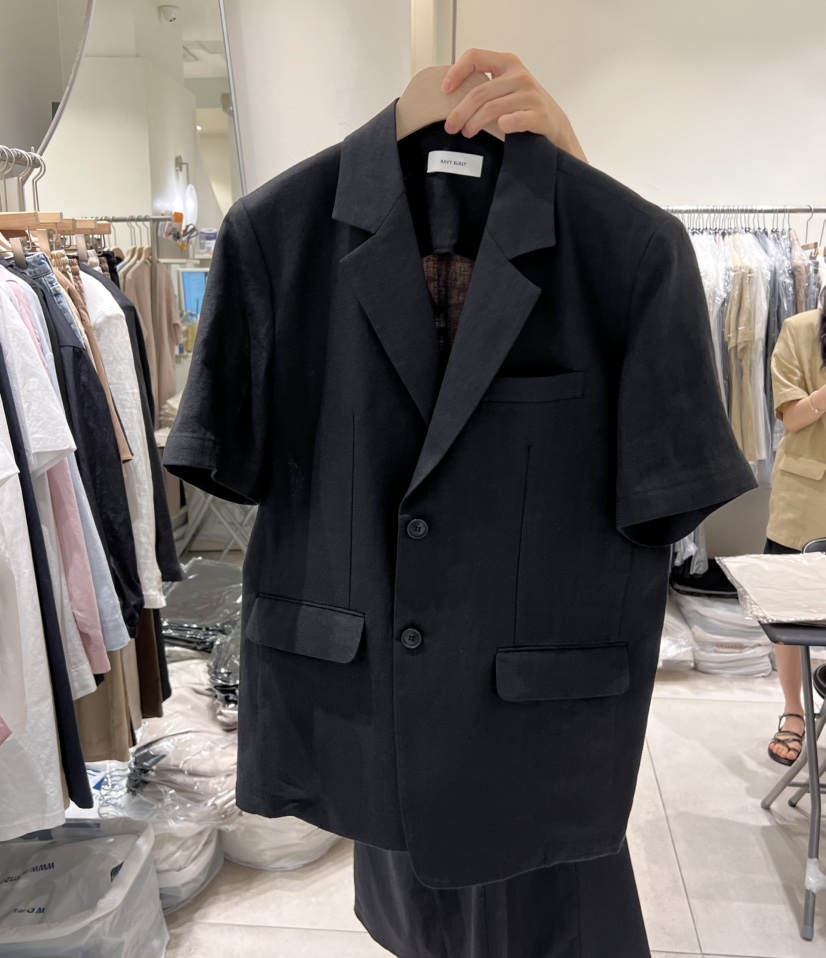 NAVYBURST東大門直郵女裝新品職業熱賣人氣真品推薦夾克亞麻NAVY BURST夾克圖色2