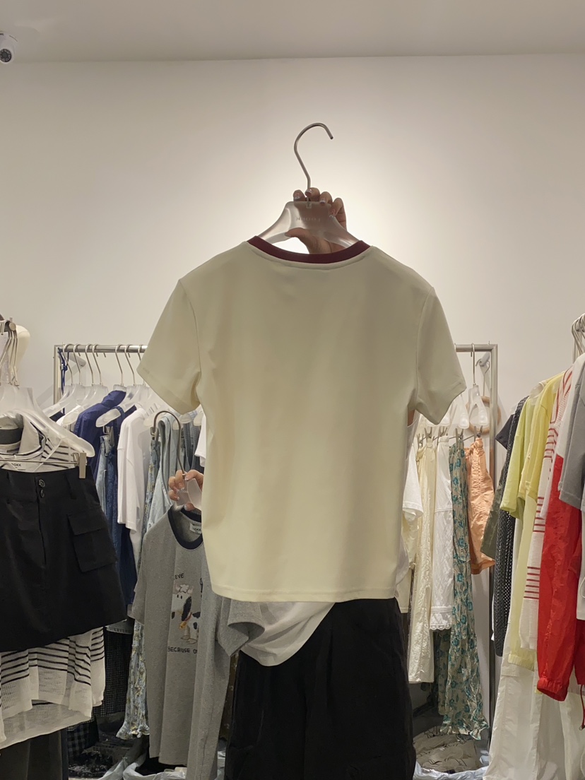 LOOKK韓國直郵女裝新品熱賣25春夏職業推薦時尚休閑真品T恤LOOKKT恤